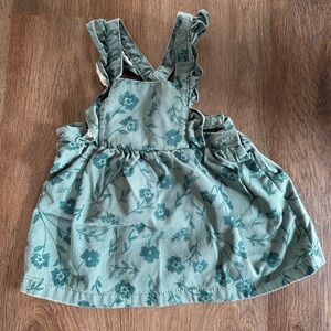Carter's Green Floral Baby Girl Casual Dress